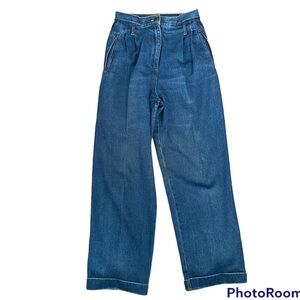 Vintage Harve Benard By Benard Holtzman Petite High Rise Wide Leg Jeans Size 4